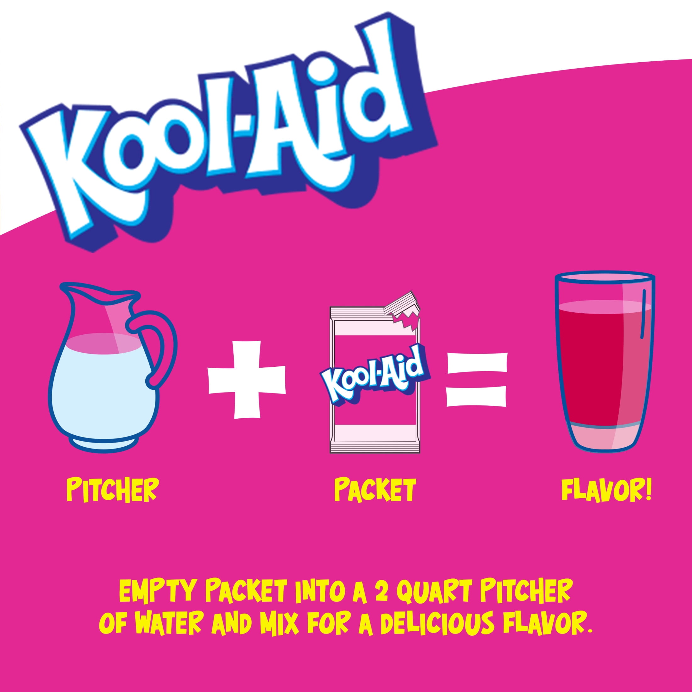 Kool-Aid Unsweetened Drink Mix, 1 Packet, for Flavorful Hydration and Shareable Refreshment, Strawberry Artificially Flavored, Good Source of Vitamin C, Caffeine Free, 0.14 oz
