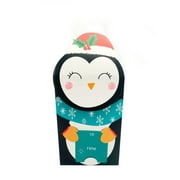Holiday Time Christmas Character Gift Box, 4"x2.5"x6", Black/White Penguin
