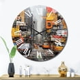 thumbnail image 3 of Designart "Urban composition I" Abstract Collages Oversized Wall Clock, 3 of 5