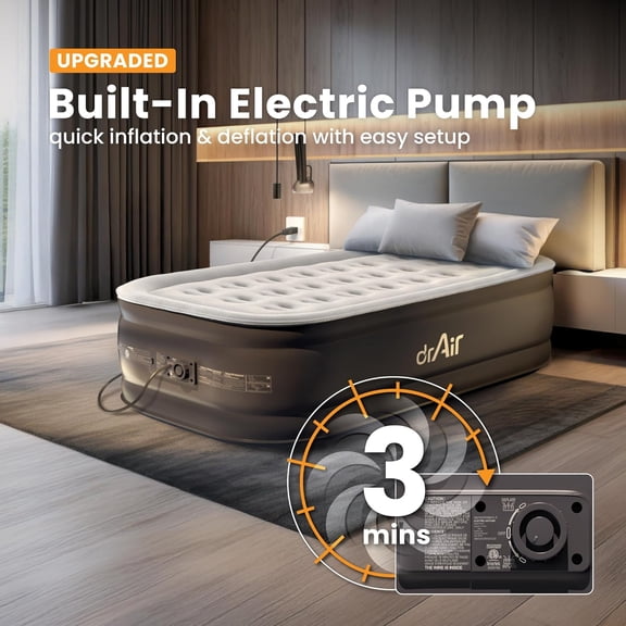 Twin Air Mattress with Built-in Pump