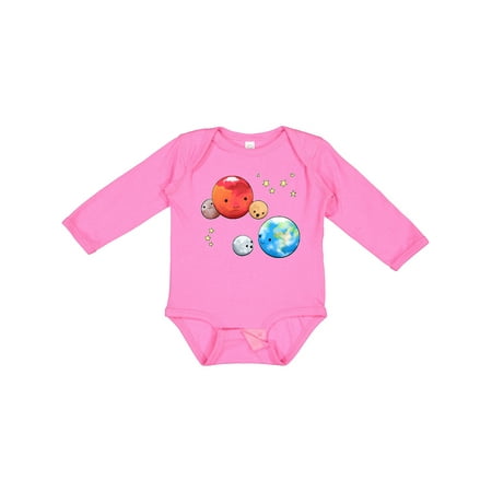 

Inktastic Planetary Playdate Cute Earth Mars and Moons Gift Baby Boy or Baby Girl Long Sleeve Bodysuit