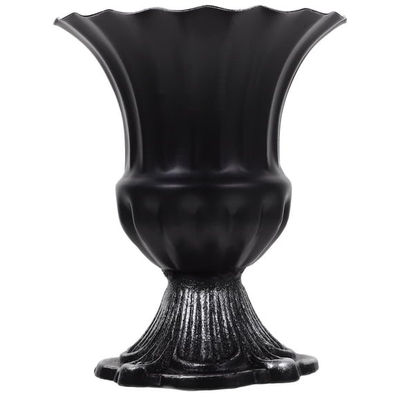 BESTOYARD Vintage Style Metal Flower Vase for Home Tabletop Centerpiece with Smooth Surface