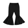 thumbnail image 5 of SERTGUTR Girls' Flare Pants Elastic Waist Pull-On Bow Detail Wide Leg Pleated Bell Bottom Trousers Casual School Daily Everyday Wear, 5 of 5