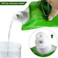 thumbnail image 4 of 6 bolsas de agua plegables para botellas deportivas, de plástico, con clip, reutilizables, 500 ml, 4 of 4