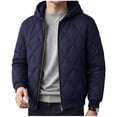 thumbnail image 2 of Mens Winter Jackets Zip Up Hooded Jackets Casual Jacket Men Coat Navy S, 2 of 7