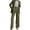 Army Green, variant on Women Suits 2 Piece Set Business Casual Dressy Oversized Blazer Jacket and Wide Leg Pants Emerald Green L