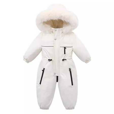 

IURTWGBWS Children S Clothes Rack Snow Pants for Toddler Boys Snowsuit Children s Boys Ski Suit Thermal Ski Overall Winter Warm Snow Overall Windproof Winter Suit With Removable Hood Mud Sui