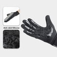 thumbnail image 3 of Gants de Cyclisme Imperméables Gants à Écran Tactile Gants d'Hiver Chauds Coupe-Vent Antidérapants Gants Thermiques de Sport pour Cyclisme Conduite Course Randonnée, 3 of 6