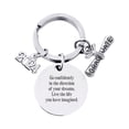 thumbnail image 4 of Tnobhg 2024 Graduation Keychain Inspirational High School College Graduates Stainless Steel Engraved Love Mum Graduation Season Keychain Pendant, 4 of 7