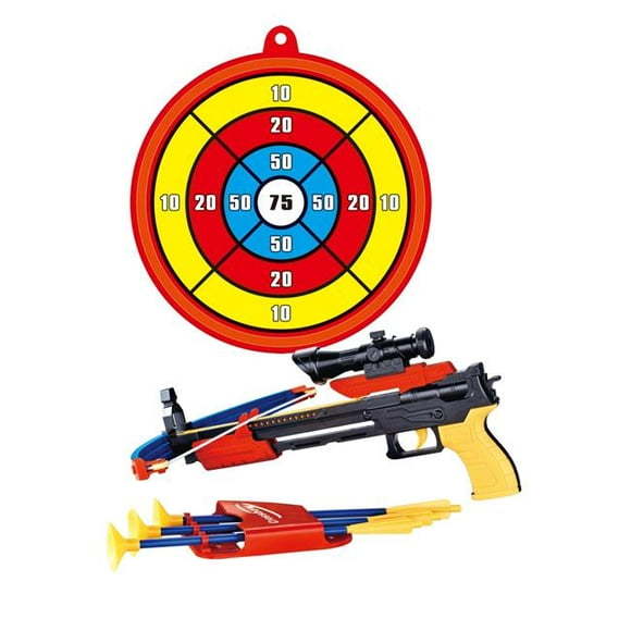 AZ Import PS0968 Archery Crossbow Bow & Arrow Toy Set with Target&#44; Toy Crossbow for Indoor & Outdoor Garden Fun Game