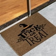 thumbnail image 5 of Halloween Theme Mat, Halloween Door Mat Home Decorations, Non-Slip Pumpkin Welcome Doormat for Front Door, Indoor Outdoor Fall Rug for Home Kitchen Floor Halloween Decor, 16 X 24 Inch, 5 of 8