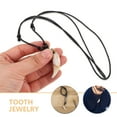 thumbnail image 3 of WHAMVOX 2Pcs Faux Tooth Necklace Acrylic Pendant Unique Simulated Tooth Jewelry Versatile Accessory for Decor, 3 of 8