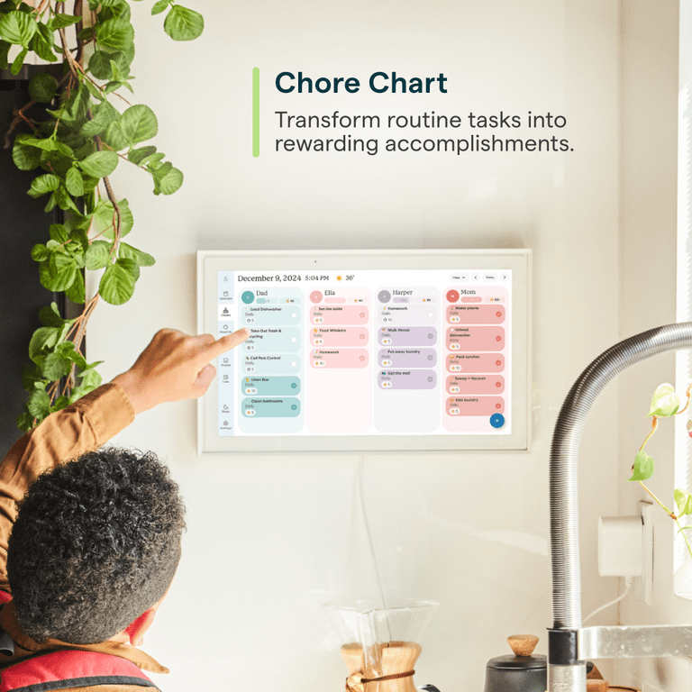 Skylight 15-inch Touchscreen Digital Calendar, Family Organizer