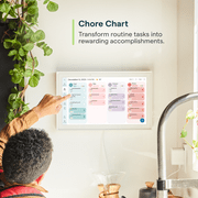 Skylight Calendar 15-inch Touchscreen Digital Calendar, All-in-One Family Organizer and Chore Chart, Wall Mount Included - White