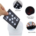 thumbnail image 2 of Waterproof Playing Cards with Unique Pattern & Flower Backing - Cool Black PVC Flexible Classic Magic Poker Tricks Tool, 2 of 5