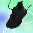 thumbnail image 3 of Kushyshoo Girls Lightweight Sneakers Kids Breathable Lace-up Athletic Running Shoes Big Kids Walking Shoes Black Size 5, 3 of 7