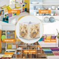 thumbnail image 5 of Foldable Fabric Storage Bin Home Cubes Clothing Organizer Bins Large Collapsible Box Basket for Home Organizer Bears Are Eating Honey, 5 of 7