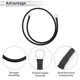 thumbnail image 4 of Cable de batería universal de 1 pieza Unique Bargains, cable de batería de terminal de 3/8", calibre 8 AWG, cobre estañado, negro, 2.5FT, 4 of 7