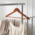 thumbnail image 4 of Unique Bargains 2Pcs Wood Durable Space Saving Home Clothes Hangers Retro, 4 of 6