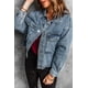 thumbnail image 2 of ABPHQTO Chaqueta de mezclilla desgastada azul cielo Raised On 90's Country para mujer, 2 of 4