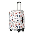 thumbnail image 2 of Kdxio Tulips Flowers Pattern Luggage Cover for Travel,Elastic and Durable,Fits 18-32 Inch,-No luggage included, 2 of 8