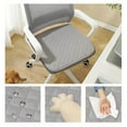thumbnail image 3 of 2pcs Waterproof Chair Square Restaurant Stool Chair Khaki, 3 of 8