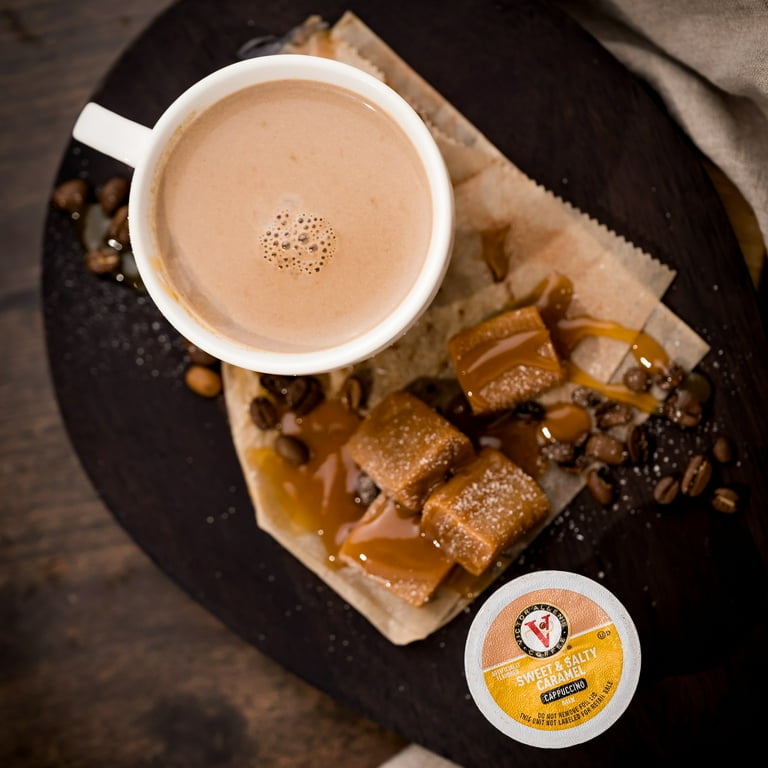 Victor Allen's Flavored K-Cups: Sweet & Salty Caramel Cappuccino