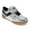 Silver/Black, variant on PONY Mens Linebacker Metallic Genuine Leather Premium Lace Up Athletic Sneaker Shoe