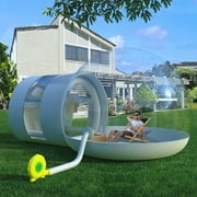 Anqidi Inflatable Bubble Tent Transparent Dome Bubble House Outdoor Camping Tent w/350W Blower Air Fort for Patio Backyard 10x8Ft