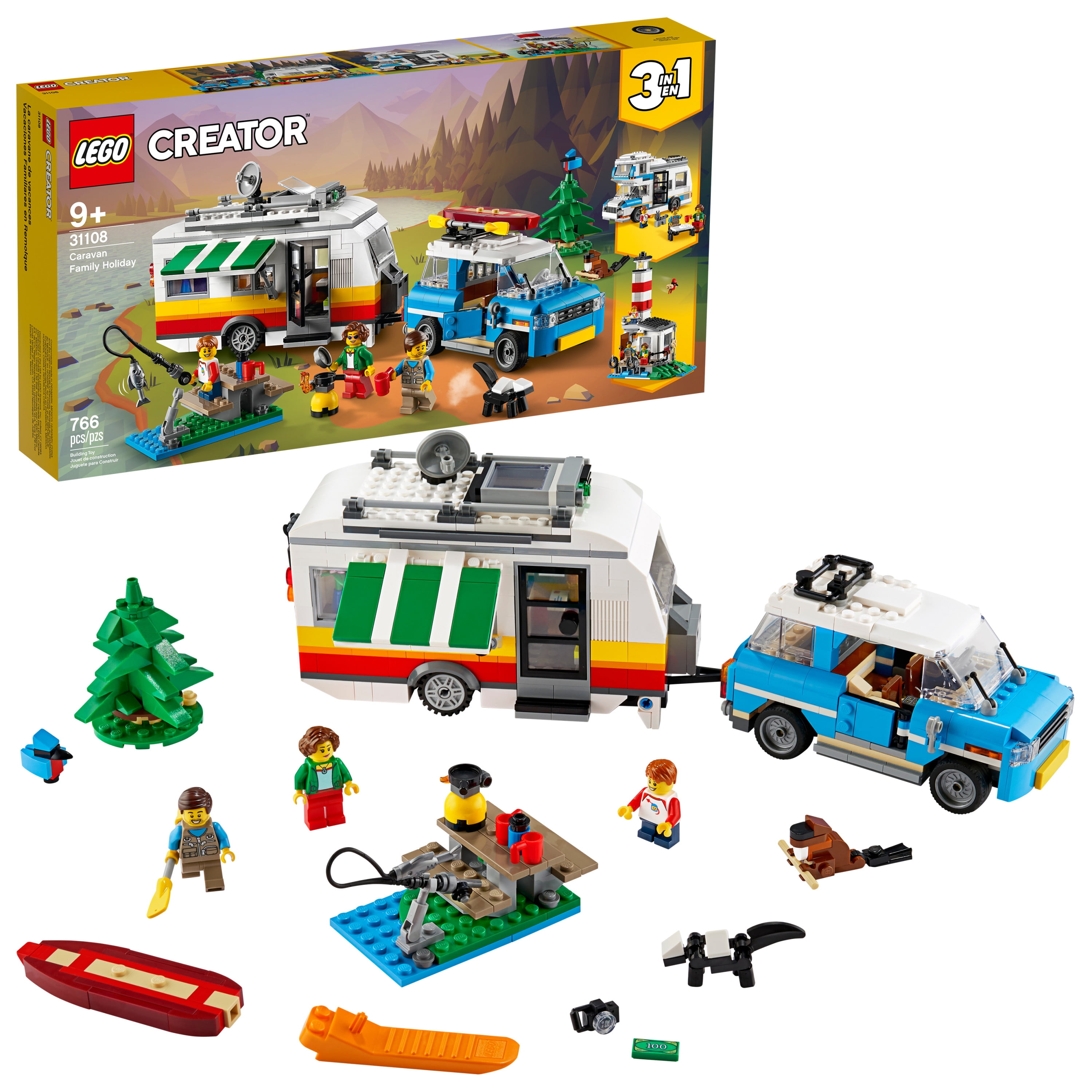 Lego 31108 Creator Caravan Family Holiday Building Set 