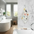 thumbnail image 2 of Yayeee 100% Cotton Hand Towels for Bathroom 16" x 28" Soft Absorbent Kitchen Towel, Beige Triangles, 2 of 7