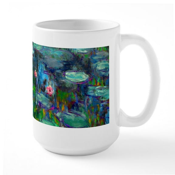 CafePress - Monet Large Mug - 15 oz Ceramic Large White Novelty Mug