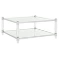 thumbnail image 4 of SAFAVIEH Couture Isabelle Contemporary Acrylic Coffee Table, Silver, 4 of 9