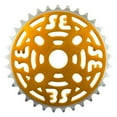 thumbnail image 2 of SE Bikes One Piece Chainring 33t 1pc 1/2in x 1/8in Steel Gold BMX Bike, 2 of 2