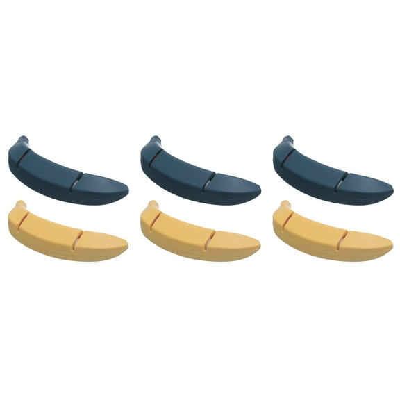 Worgeous 3 Sets 2Pcs Banana Shape 2-Stage Knives Scissor Sharpeners (Assorted Color)