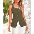 thumbnail image 2 of Chaleco blazer BTFBM para mujer, sin mangas, chalecos elegantes e informales, 2 of 8