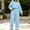 Light Blue women two piece set a1, variant on BRELIL Women Two Piece Set Long Sleeve Crop Top Wide Leg Drawstring Elastic Waist Casual Lounge Matching Outfits Solid Basic Tracksuit Travel Vacation, Wine S