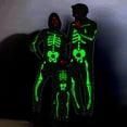 thumbnail image 2 of Halloween Matching Family Glow In The Dark Pajamas Sets, Uccdo Hooded Skeleton Jumpsuits Holiday Pjs Sleepwear For Adult/Kid/Baby, 2 of 8