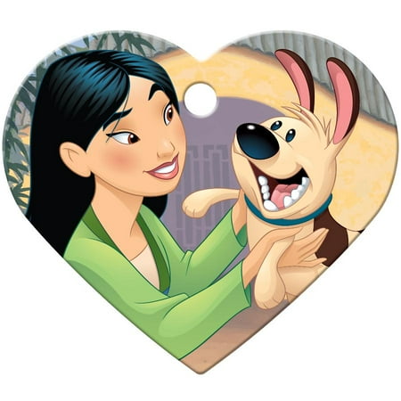 UPC: 0736511006889 | Mulan Large Heart Disney Princess Pet ID Tag – Mulan