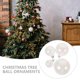 thumbnail image 3 of unbranded 40Pcs White Plastic Christmas Tree Hanging Balls Xmas Decorative Ornaments, 3 of 6