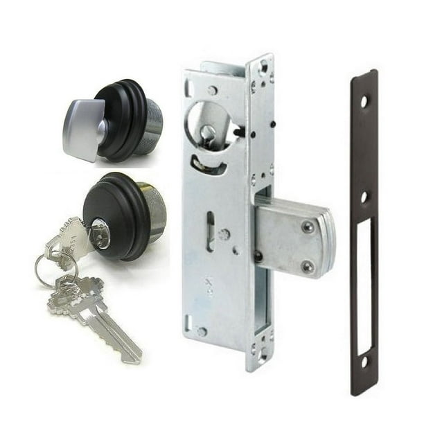 Pacific Doorware Storefront - Combinación de cerrojo y cilindro con cerradura de embutir para puerta de escaparate, Adams Rite Cam