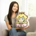 thumbnail image 3 of Mocchi Mocchi Princess Peach Face Plush Toy 12 Inch Soft Toy Ages 4+, 3 of 5
