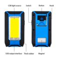 thumbnail image 2 of Luz de trabajo LED recargable, lúmenes, gancho para colgar de metal, 3 modos de luz, iluminación para el lugar de trabajo para reparación de automóviles, camping, caza brillar Electrónica, 2 of 5