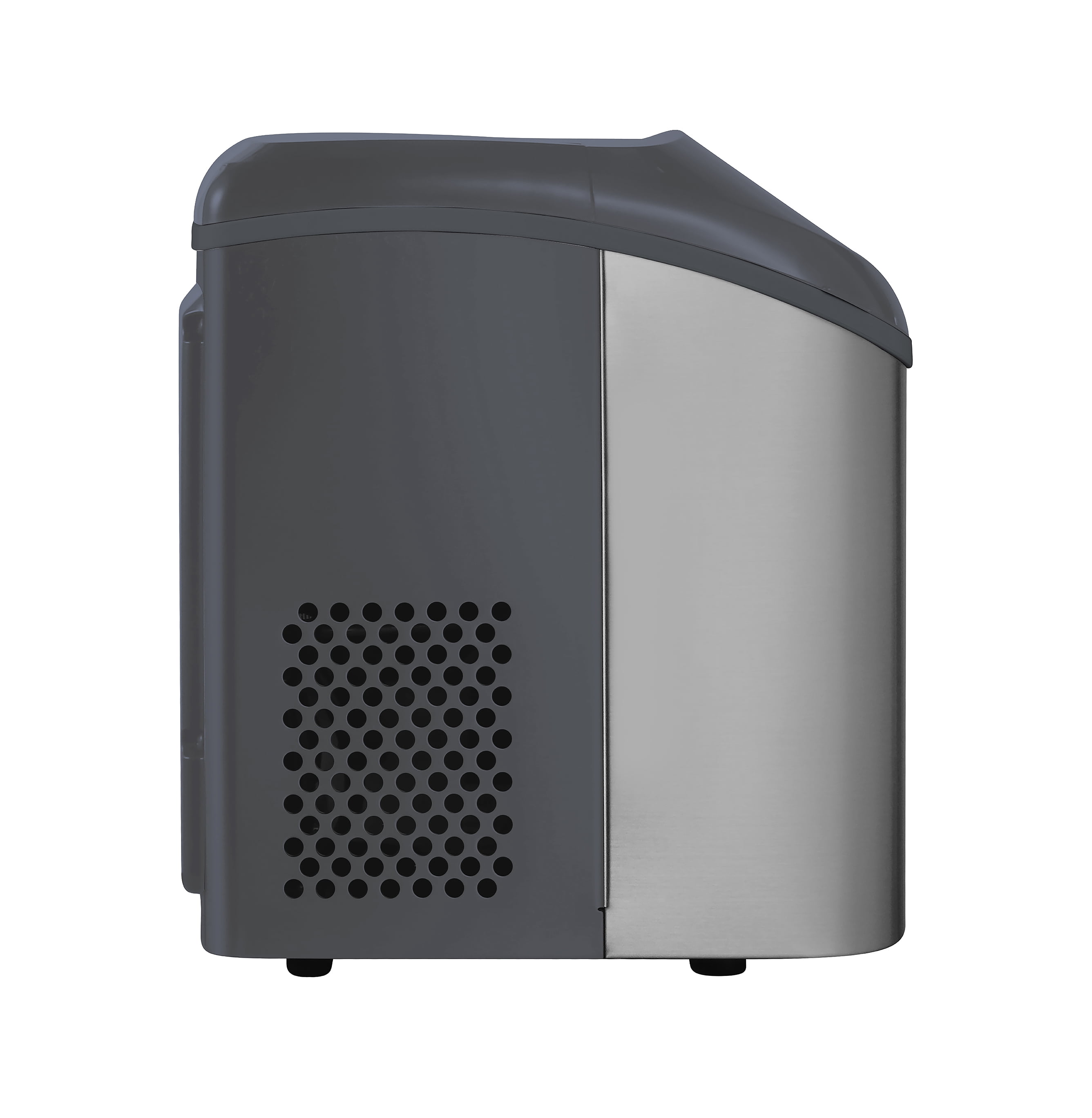 Frigidaire Gallery 33 lbs. Nugget Ice Maker, Self-Cleaning Countertop Ice Machine, Grey Stainless Steel