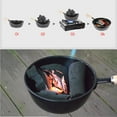 thumbnail image 2 of Eigraketly Olla de carbón para barbacoa, arrancador de olla de carbón de mango largo multifuncional de Metal negro Estufas de camping Eigraketly  OD006001-00, 2 of 6