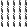 thumbnail image 1 of Anti-Theft Zipper Clips, 20-Pack, Metal Locks for Luggage, Backpack, Suitcase, Black, 1 of 7