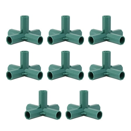 

LongYTong 8 Pcs Tube Part Garden Support Parts Pvc Parts Bottom Brackets Garden Brace Tube