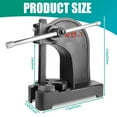 thumbnail image 6 of Arbor Press 1 Ton Round Ram, Cast Iron Heavy duty Upgraded Manual Arbor Press 1 Ton, 5.5" Maximum Height, Desktop Arbor Press, Metal Punch Press Machine for Stamping Bending Forming Stretching, 6 of 7