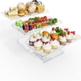 thumbnail image 3 of 3 Tier Acrylic Display Riser Shelf Display Stand,Style A, 3 of 5