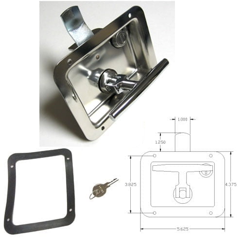 Stainless Steel 3 Point Folding T-Handle